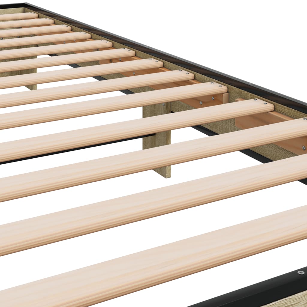 Bed Frame without Mattress Sonoma Oak 90x200 cm